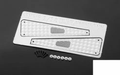 Metal Front Side Hood Diamond Plates For 1/18 Gelande D90 RC4WD
