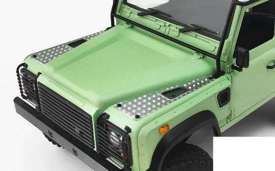 Metal Front Side Hood Diamond Plates For 1/18 Gelande D90 RC4WD 3 Metal Front Side Hood Diamond Plates For 1/18 Gelande D90 RC4WD - Image 3