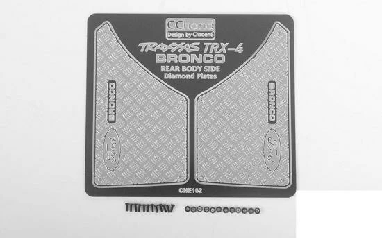 RC4WD Rear Quarter Diamond Plates For Traxxas TRX-4 79 Bronco Ranger XLT RC4WD 1 RC4WD Rear Quarter Diamond Plates For Traxxas TRX-4 79 Bronco Ranger XLT RC4WD