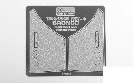RC4WD Rear Quarter Diamond Plates For Traxxas TRX-4 79 Bronco Ranger XLT RC4WD 2 RC4WD Rear Quarter Diamond Plates For Traxxas TRX-4 79 Bronco Ranger XLT RC4WD - Image 2