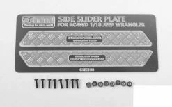 Metal Side Diamond Plates For 1/18 Gelande II Black Rock RC4WD