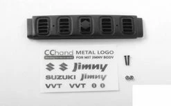 Front Grille For MST 1/10 CMX W/ Jimny J3 Body W/ Front Metal Decals RC4WD