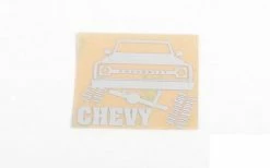 Chrome Chevy Decals RC4WD