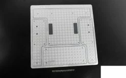 Steel Rear Bed Diamond Plates For RC4WD Gelande II 2015 Land Rover Defender D90 (Heritage Edition) RC4WD