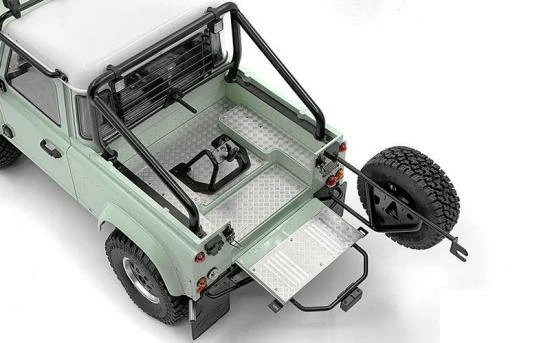 Steel Rear Bed Diamond Plates For RC4WD Gelande II 2015 Land Rover Defender D90 (Heritage Edition) RC4WD 2 Steel Rear Bed Diamond Plates For RC4WD Gelande II 2015 Land Rover Defender D90 (Heritage Edition) RC4WD - Image 2