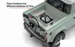 Bed Mounted Spare Wheel And Tire Holder For RC4WD Gelande II 2015 Land Rover Defender D90 (Heritage Edition) RC4WD -Deals RC4WD Store VVV C1096 6