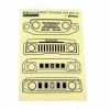 Grille Option Decal Sheet For MST 4WD Off-Road Car Kit W/ J4 Jimny Body (Black) RC4WD