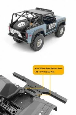 KS Rear Metal Bumper For Axial SCX10 III Early Ford Bronco (Black) RC4WD 7 KS Rear Metal Bumper For Axial SCX10 III Early Ford Bronco (Black) RC4WD -Deals RC4WD Store VVV C1294 5