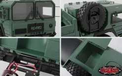RC4WD Mil-Spec Assembled Hard Body Set GREEN RC4WD Inc Spare Wheel & Tyre 6x6 -Deals RC4WD Store Z B0117 6