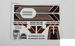 Complete Graphic Decal Set For Cruiser Body RC4WD -Deals RC4WD Store Z B0142 6