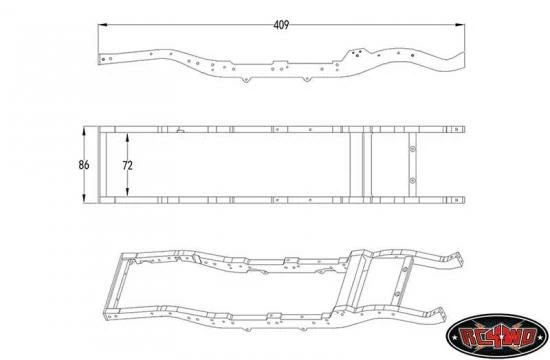 RC4WD Gelande 2 Chassis Set For D90 Body 409mm Long RC4WD 3 Braces & Front Mt 5 RC4WD Gelande 2 Chassis Set For D90 Body 409mm Long RC4WD 3 Braces & Front Mt - Image 5