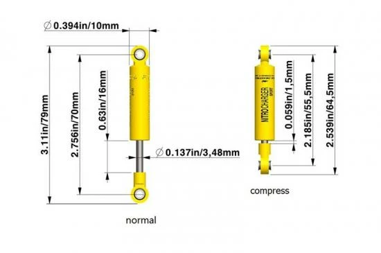 RC4WD 70mm Old Man Emu Nitrocharger Sport Shock By ARB 5 RC4WD 70mm Old Man Emu Nitrocharger Sport Shock By ARB - Image 5