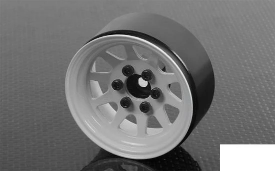RC4WD OEM Stamped Steel 1.9 Single Beadlock Wheel (White) 1 RC4WD OEM Stamped Steel 1.9 Single Beadlock Wheel (White)