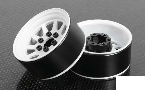 RC4WD OEM Stamped Steel 1.9 Single Beadlock Wheel (White) 5 RC4WD OEM Stamped Steel 1.9 Single Beadlock Wheel (White) - Image 5