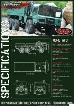 RC4WD Beast II 6x6 Truck RTR -Deals RC4WD Store Z RTR0028 6