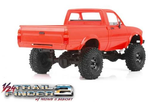 RC4WD 1/24 Trail Finder 2 RTR W/ Mojave II Hard Body Set (Red) RC4WD 5 RC4WD 1/24 Trail Finder 2 RTR W/ Mojave II Hard Body Set (Red) RC4WD - Image 5