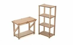 RC4WD 1/10 Wood Garage Shelves And Work Bench Set RC4WD