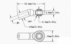 RC4WD M3 Bent Medium Aluminum Rod Ends (Silver) (10) RC4WD ** CLEARANCE ** -Deals RC4WD Store Z S1649 4