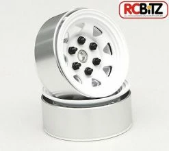 RC4WD Stamped Steel 1.55 Stock White Beadlock Wheel