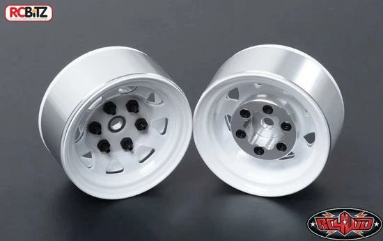 RC4WD Stamped Steel Single 1.55 Stock White Beadlock Wheel 3 RC4WD Stamped Steel Single 1.55 Stock White Beadlock Wheel - Image 3