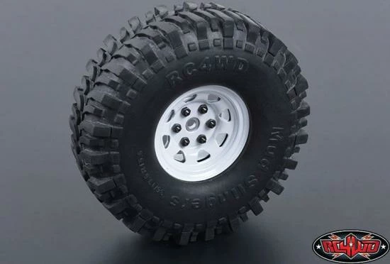 RC4WD Stamped Steel Single 1.55 Stock White Beadlock Wheel 5 RC4WD Stamped Steel Single 1.55 Stock White Beadlock Wheel - Image 5