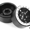 RC4WD Raceline Monster 1.7 Beadlock Wheels (Black/Silver)