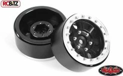 RC4WD Raceline Monster 1.7 Beadlock Wheels (Black/Silver)
