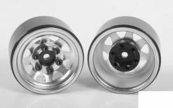 RC4WD Stamped Steel 1.0 Stock Beadlock Wheels (Chrome) (4)